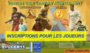 Kit Genova ligue de developpement soccer 11 tournoi pour les joueurs