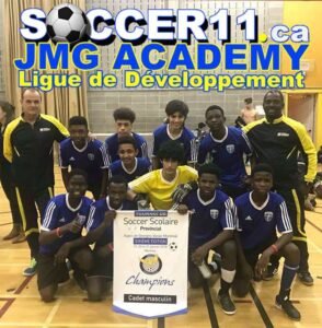 Ligue soccer 11 Nos Cadets de Lucien Pagé au 1er rang RSEQ Mtl