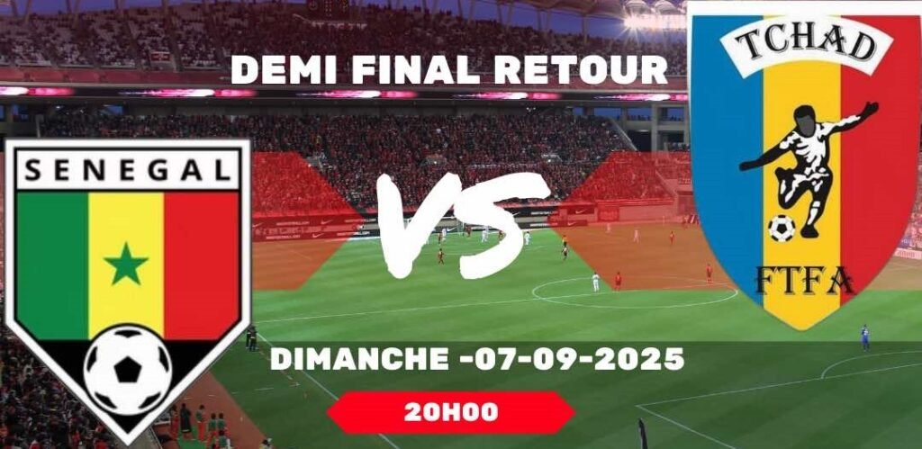bannieres Ligue soccer 11 ashm semi final SENEGAL TCHAD